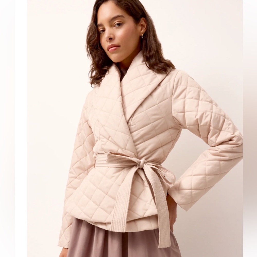 Marie Oliver Lark Jacket Cream/ Mushroom NWOT Sz Small